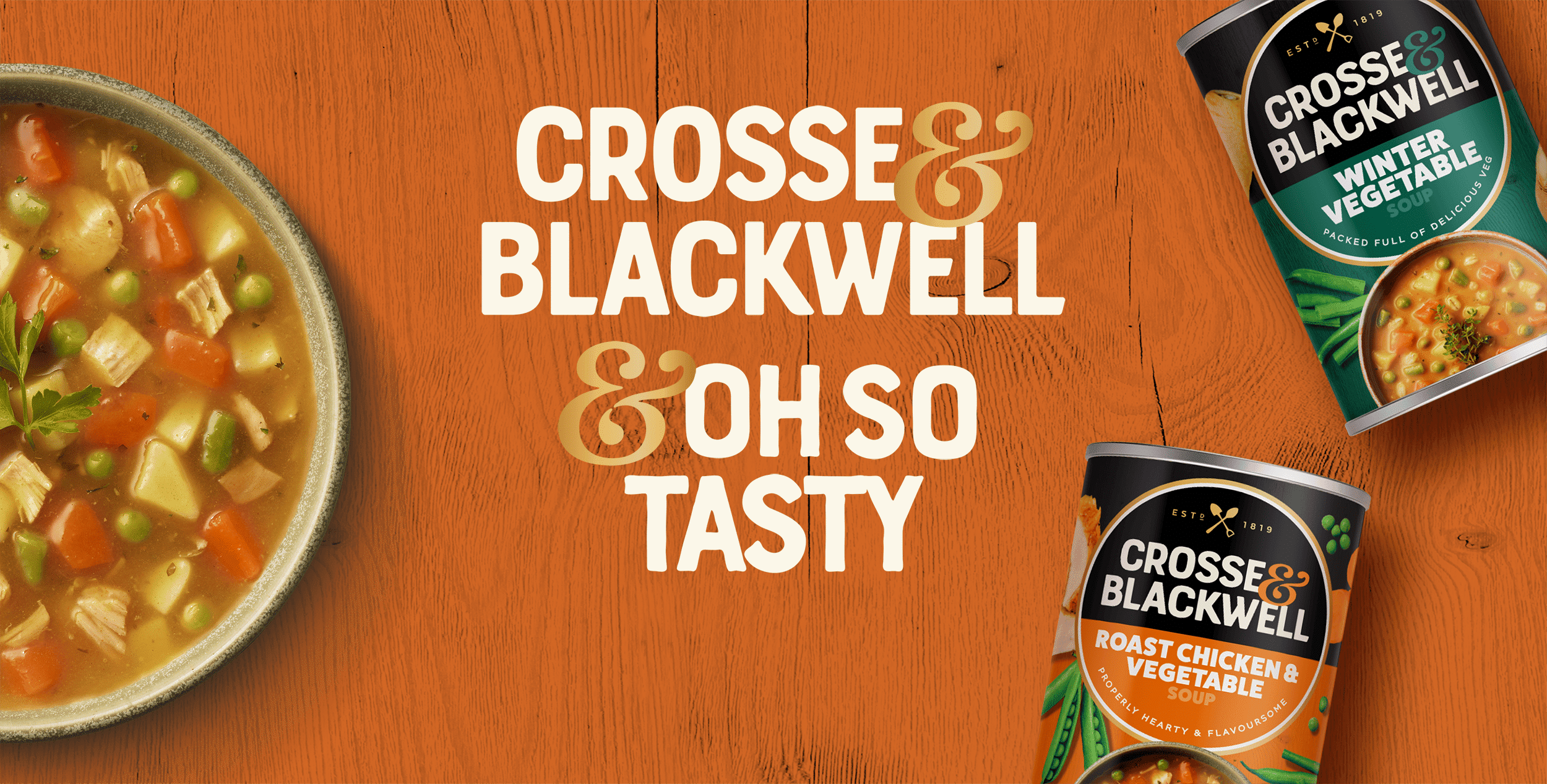 Classic Soup Flavours & Quality Ingredients 3 roast chiken banner